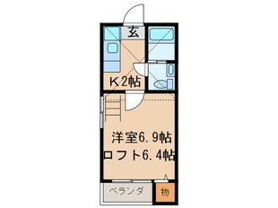 Ｌｏｆｔ６　志賀本通の物件間取画像